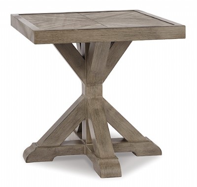 Outdoor X base Square End Table