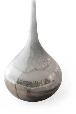 Erie Vase (Short - Two Toned Sky Blue Dark Brown B