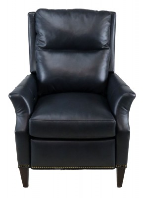 Blue Leather Recliner