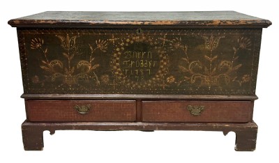 Pennsylvania Dower Chest Ca 1787