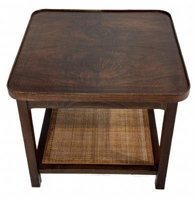 Small Side Table with Burled Walnut Top