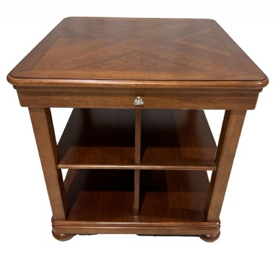 Wooden Bookcase End Table