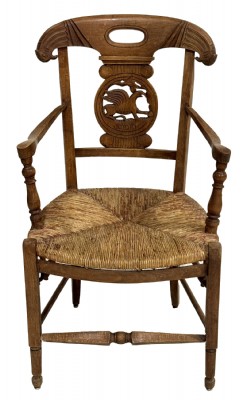 Antique French Provencial Fireside Chair