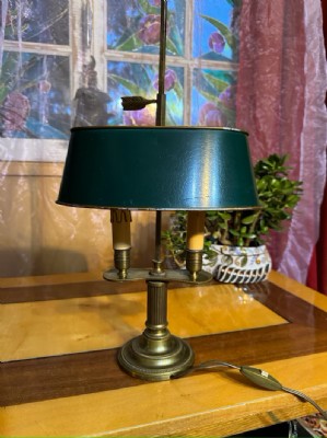 Antique French Cabinet Lamp Boulette