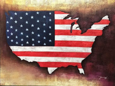 American Flag Painting