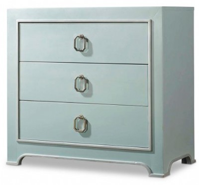 Mélange Lia Drawer Chest in Powder Blue