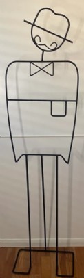 Postmodern Iron Brian Kane Style Valet Stand