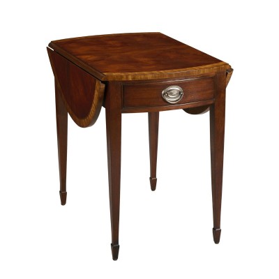 Ethan Allen Mahogany Drop-Leaf Side Table