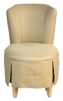 Upholstered Swivel Make Up Chair