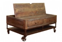 Hinged Top Cocktail Table