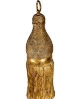 Small Wooden Gold Tassle