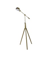 Brass Pharmacy One-Bulb Floor Lamp