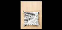 Kumiseva jacquard pillow cover-coffee,white black