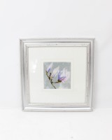 Floral Print in Silver Frame