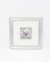 Floral Print in Silver Frame