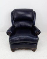 Navy High Back Recliner