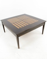 Inlaid Patterned Cocktail Table