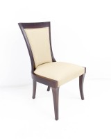 Curved Back Deco Style Side Chair
