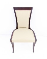 Curved Back Deco Style Side Chair