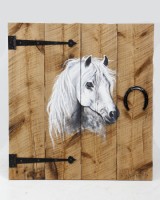 Horse Painting on Reclaimed Barn Wood