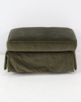 Ethan Allen Ultrasuede Ottoman