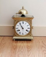 19th Century Neoclassical Bronze Alarm Clock