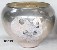 silver vase