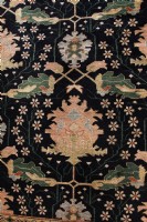 Hand Knotted Silk and Wool Rug