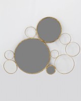 Aged Bronze Multi-Circle Mirror