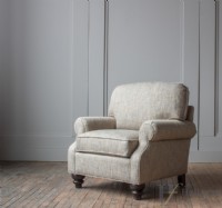 Java Upholstered Scoop Arm Chair