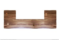 Wooden Bar with Iron Footrest