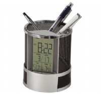 Desk Clock & Pen Holder