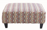 Geometric Pattern Ottoman