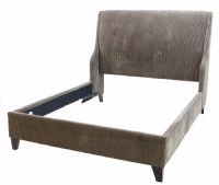 Olive Corduoroy Queen Bed