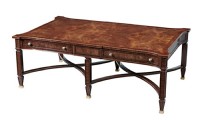 Burled Mahogany Cocktail Table