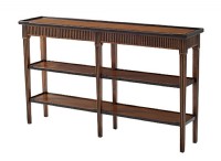 RUSTIC HONEY FINISH CONSOLE TABLE