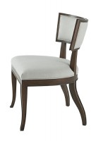 MAHOGANY UPHOLSTERED SIDE CHAIR