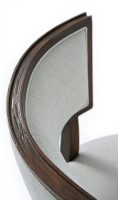 MAHOGANY UPHOLSTERED SIDE CHAIR