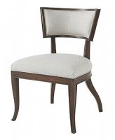 MAHOGANY UPHOLSTERED SIDE CHAIR