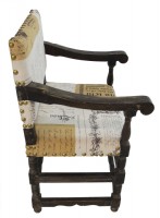 Upholstered Wooden Framed Armchair