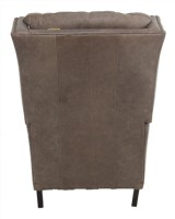 Leather Power Recliner w Battery