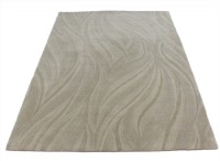 Swirling Lines 100% Wool Rug