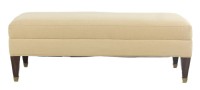Linen Fabric Ottoman