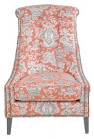 Upholstered Chair with Nailheads