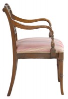 Wooden Framed Upholstered Armchair