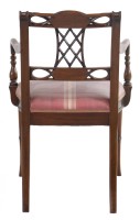 Wooden Framed Upholstered Armchair