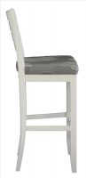 White Painted Ladder Back Barstool