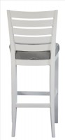 White Painted Ladder Back Barstool