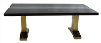 Cutom Made Wood & Glass Dining Table