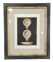 Roman Candelabra & Table Lithograph